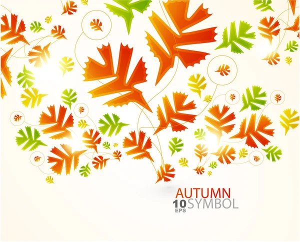 秋の抽象的な背景 — ストックベクタ