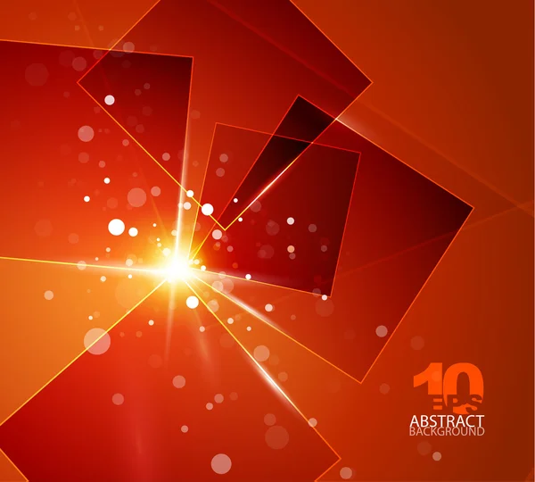 stock vector Orange shiny abstract background