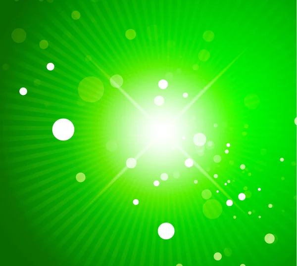 녹색 빛나는 추상적인 배경 — 스톡 벡터