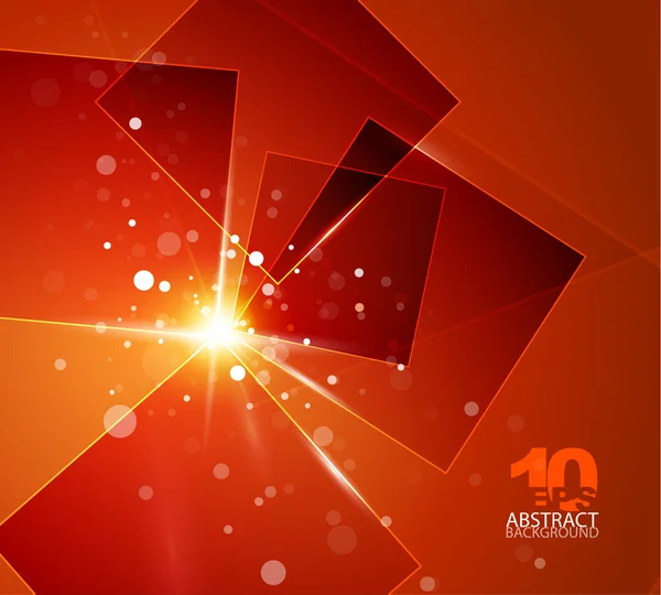 Orange fond abstrait brillant — Image vectorielle
