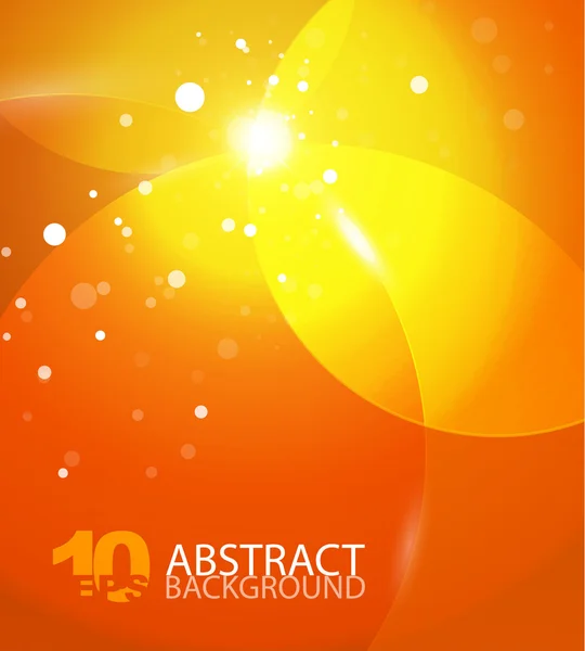 Abstracto vector naranja cielo fondo — Vector de stock