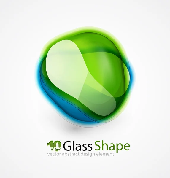Abstract glass shapes — Stock Vector