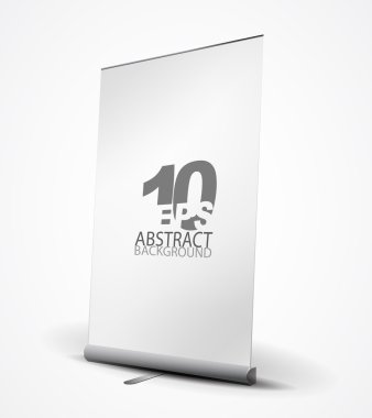 Vector advert stand clipart