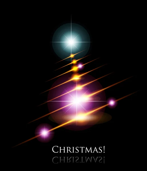 Vector glowing christmas background — Stock Vector