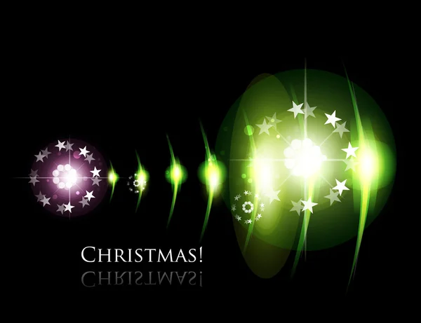 Vector glowing christmas background — Stock Vector