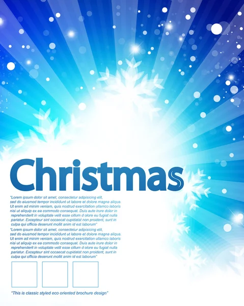 Vector blue Christmas background — Stock Vector