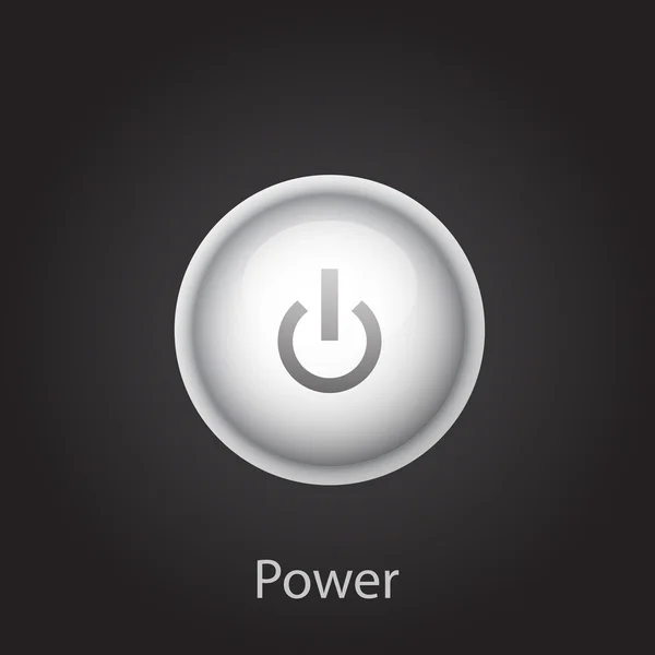 Vector power button — Stock Vector