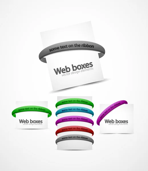 Web kutuları — Stok Vektör