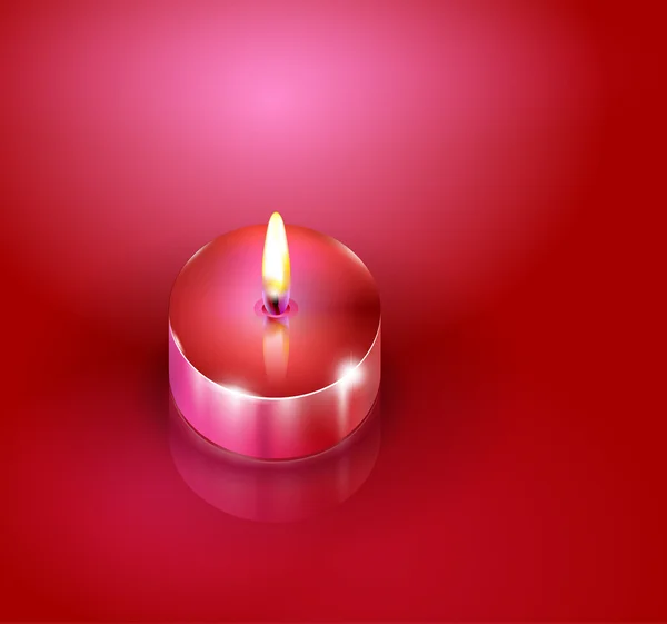 Aroma svíčky. romantické pozadí — Stockový vektor