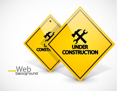 Under construction vector background clipart