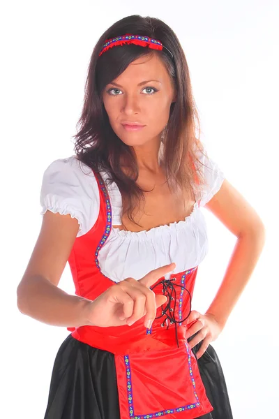 伝統的なバイエルンのドレスの女の子 — ストック写真