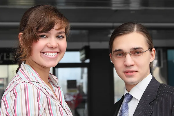 Business man en de vrouw — Stockfoto
