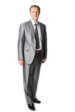 Portrait of businessman clipart