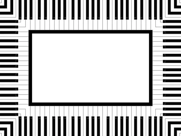 Moldura de piano — Fotografia de Stock