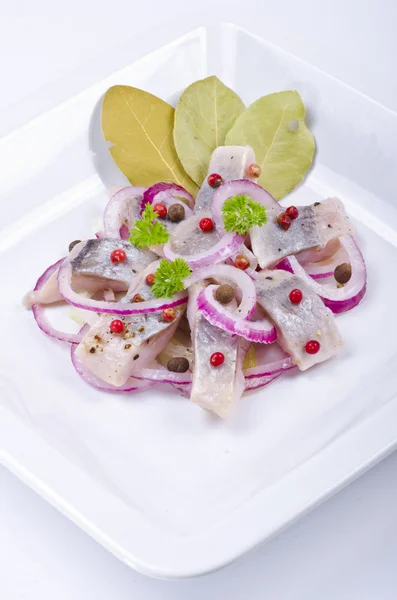 stock image Pickled herring salad