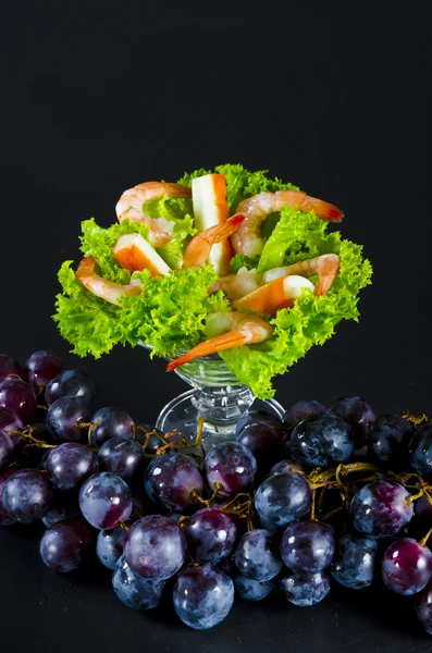 Garnéla saláta — Stock Fotó