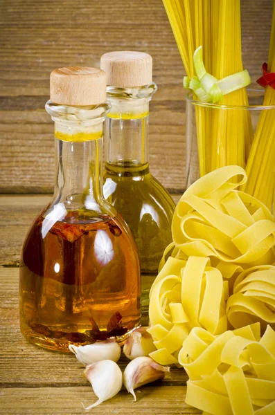 Pappardelle and Spaghetti — Stock Photo, Image