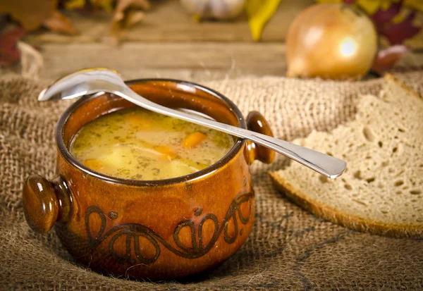 stock image Pea soup (Polish Grochowka)