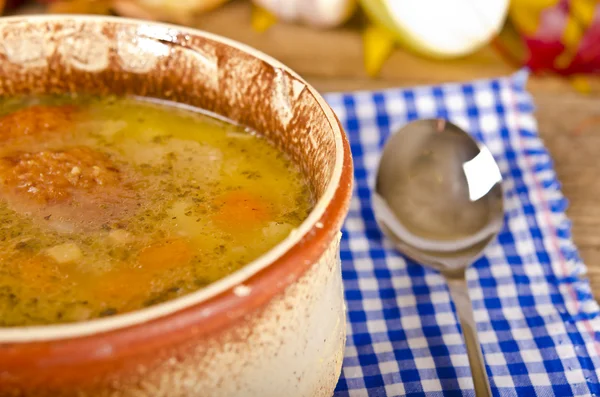 Hrachová polévka (polsky Grochowka) — Stock fotografie