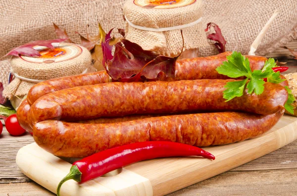 Polish sausage (Polska) — Stock Photo, Image