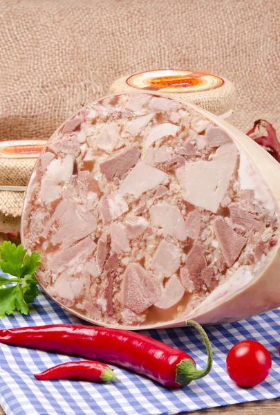 Polský domácí plnicí maso — Stock fotografie