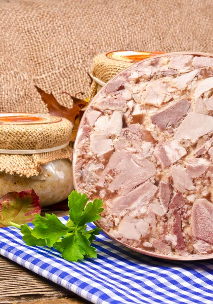 Polska hembakt gelatinerad kött — Stockfoto