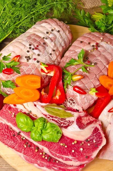 Meat kinds — Stock Photo, Image