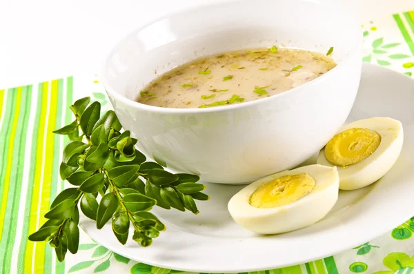 Žůrek je slušný polské polévka — Stock fotografie