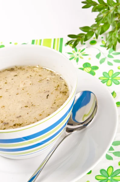 Zurek est une soupe polonaise décente de Pâques — Photo