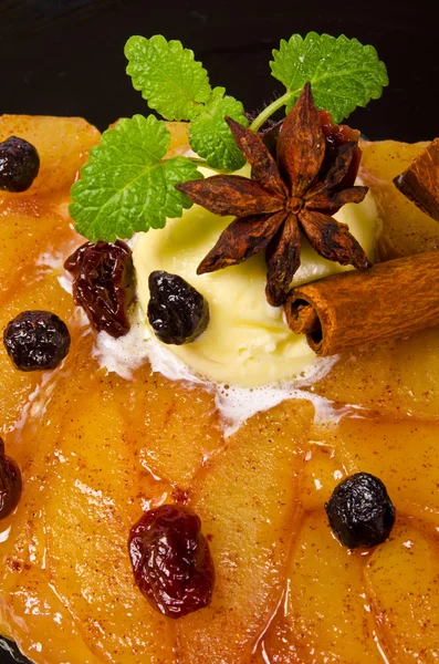 Jabłko tarta z ciasta francuskiego — Zdjęcie stockowe