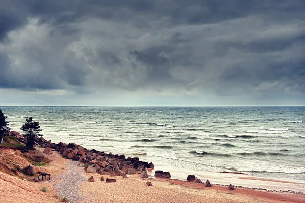 Schlechtwetter an der Ostsee — Stockfoto