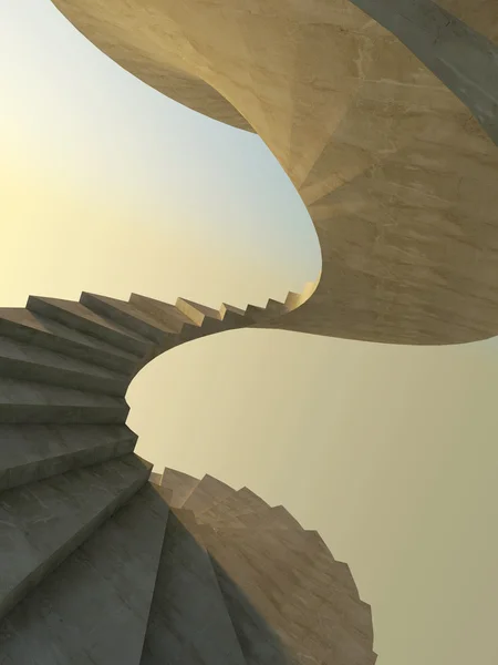 Escalier spirale abstrait — Photo