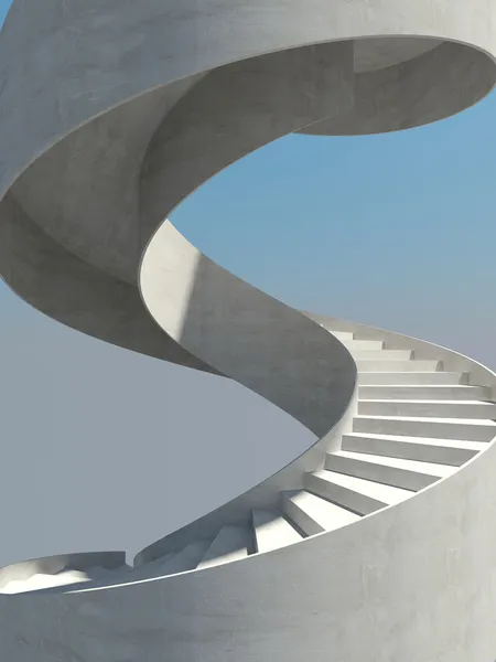 Escadaria em espiral abstrata — Fotografia de Stock