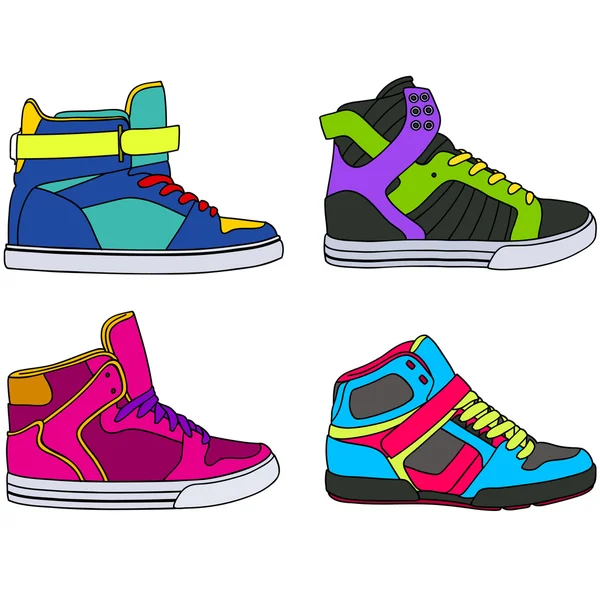 Sapatos de skate Vetores De Bancos De Imagens