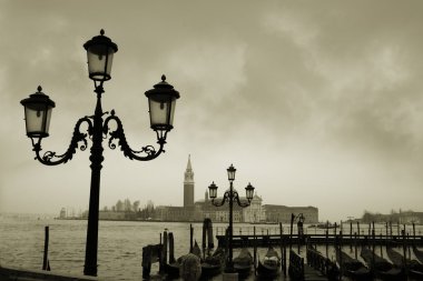 Street lamps in Venice clipart