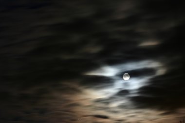 Moon in the sky clipart