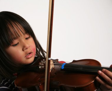 Violin child clipart