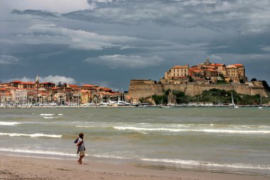 CORSICA CALVI Beach of Calvi clipart