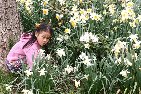 Dítě květin — Stock fotografie