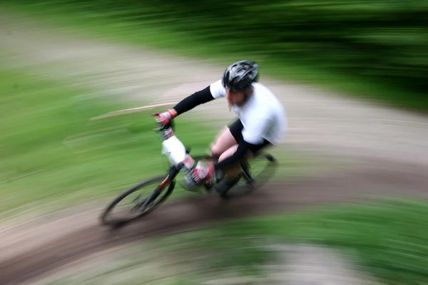 Corrida de bicicleta — Fotografia de Stock