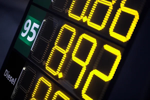 Gas price — Stock Photo, Image