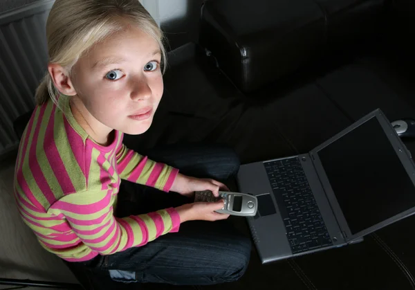 Komputer dziecka — Zdjęcie stockowe