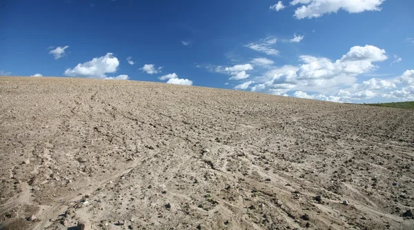 Пустеля під літнім небом — стокове фото