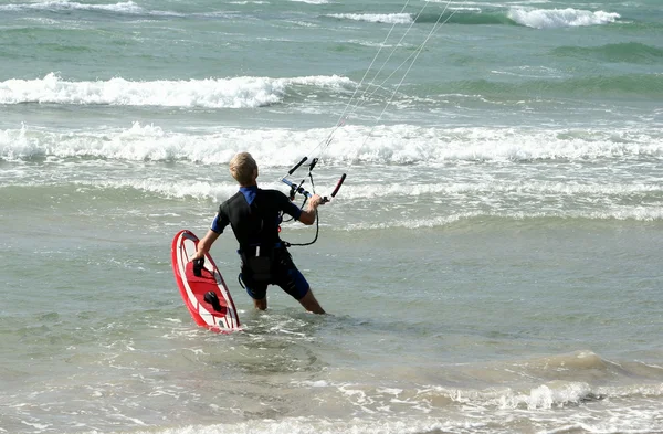Actividades en la playa: kite —  Fotos de Stock