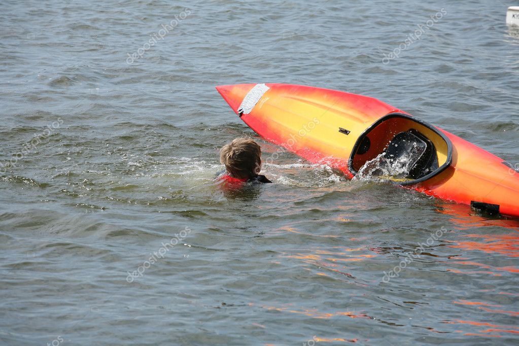 A lake in denmark with young on kayak (or out..) 7648100 Larastock