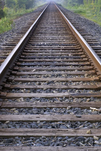 stock image Railroad Tracks Running to the Horizon