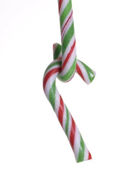 Natal pendurado Candy Cane — Fotografia de Stock
