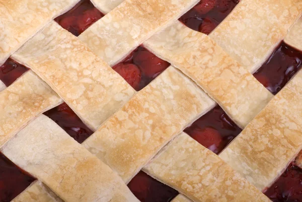 Cherry Pie Close Up Background — Stock Photo, Image