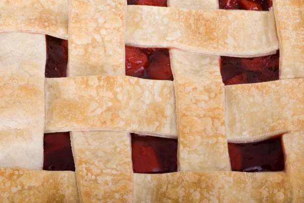 Cherry Pie Close Up Square — Stock Photo, Image