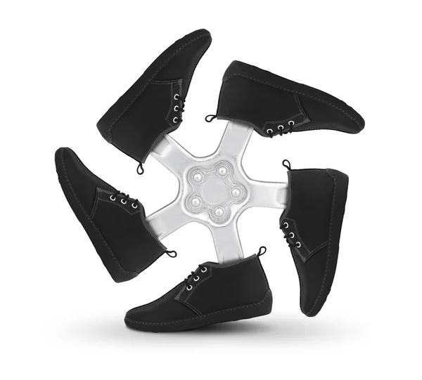 Zapatos rueda —  Fotos de Stock